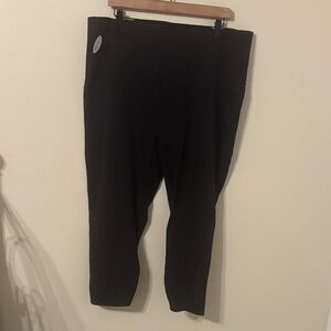 NWT Spanx Every Wear Laser Wave Perforated 7/8 Plus Size Pull On Leggings